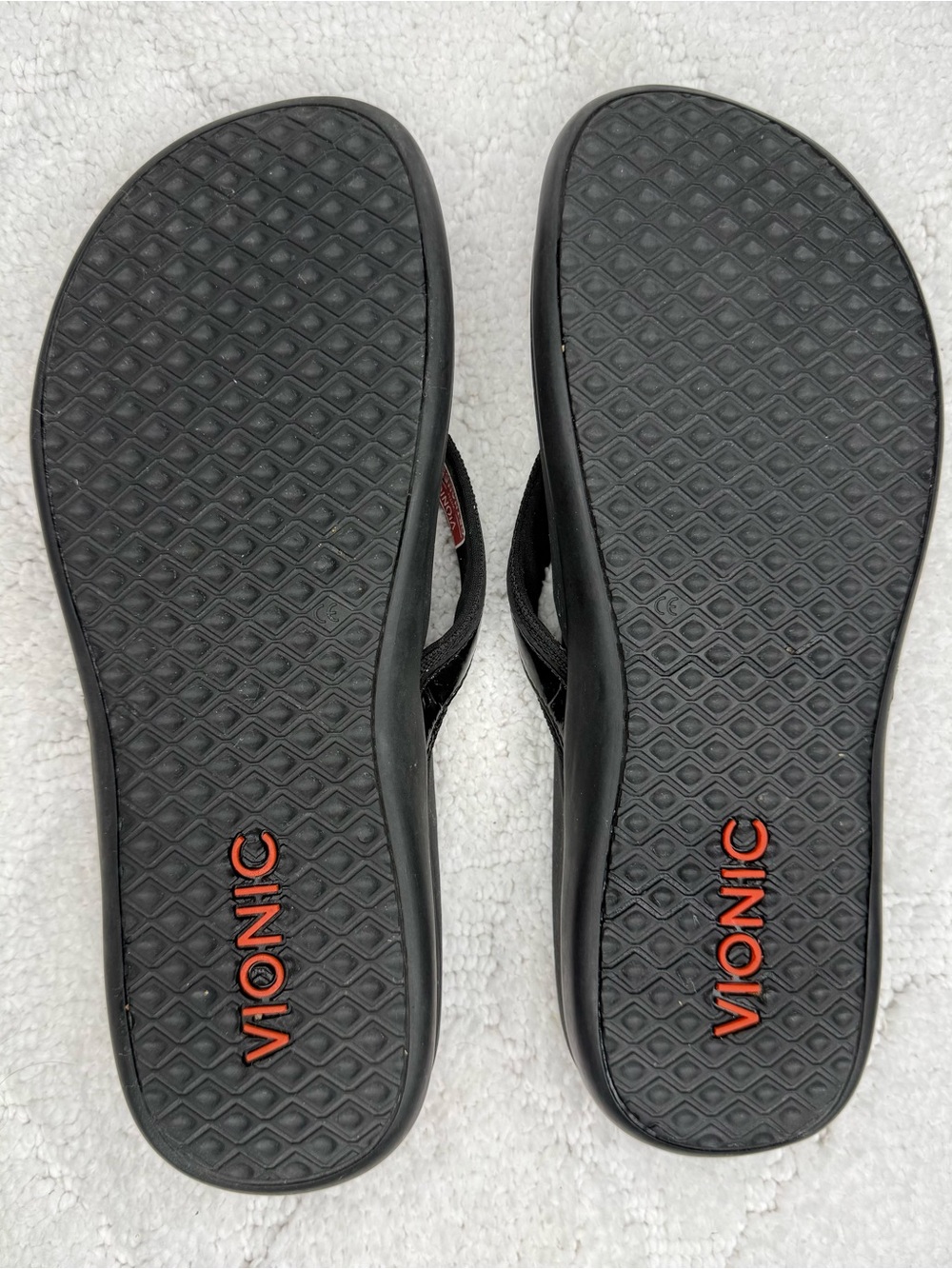 Vionic Tide II Black Patent Orthotic Thong Sandals Women’s Size 9 - Picture 8 of 10